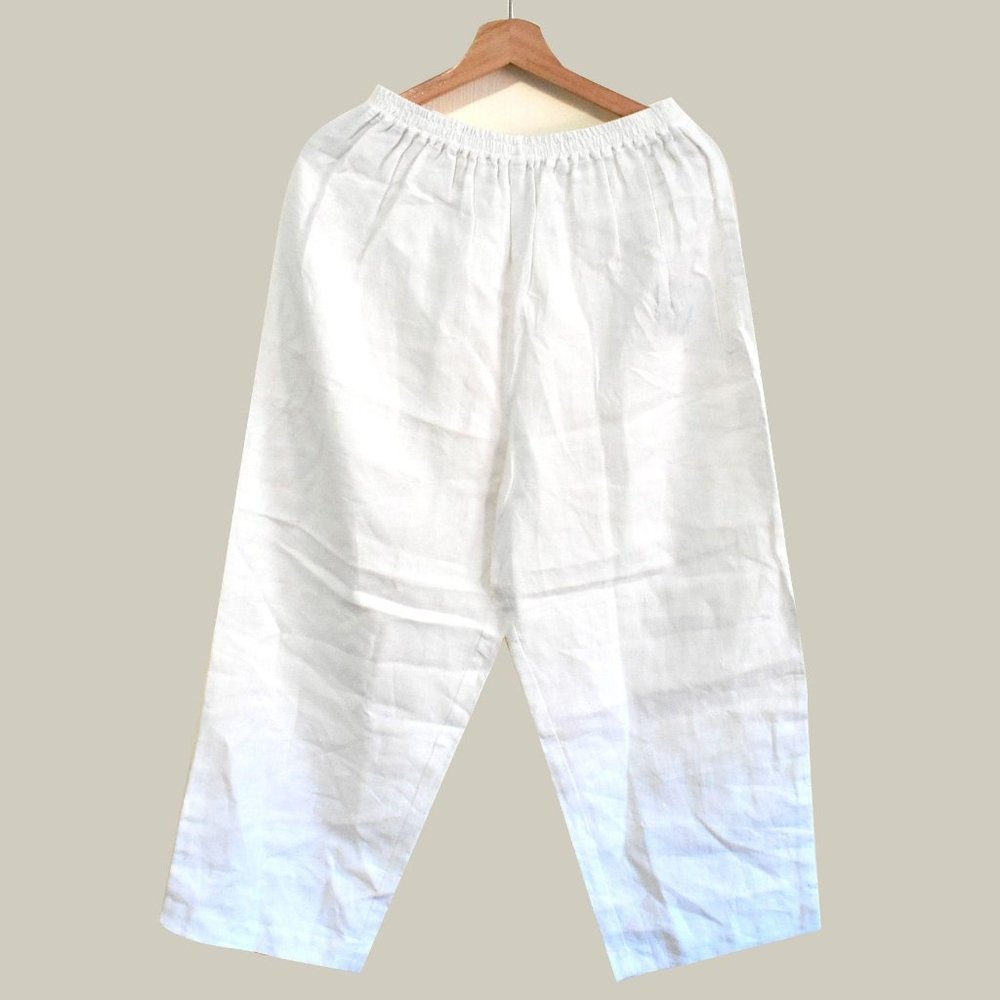 Eskandar NWT $985 Women 100% Linen Pants Trousers